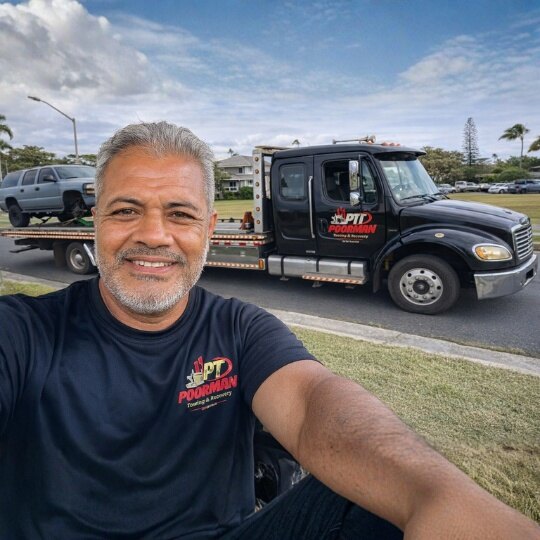 Siaosi (George), local owner and operator of Poorman 808 Roadside in Ewa Beach, Oahu